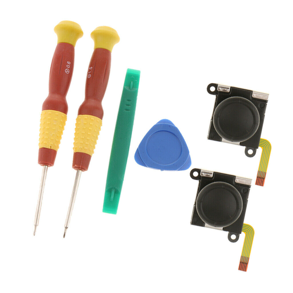 2 Pcs Analog Sensor Joystick + Disassembly Tools for  Switch Console