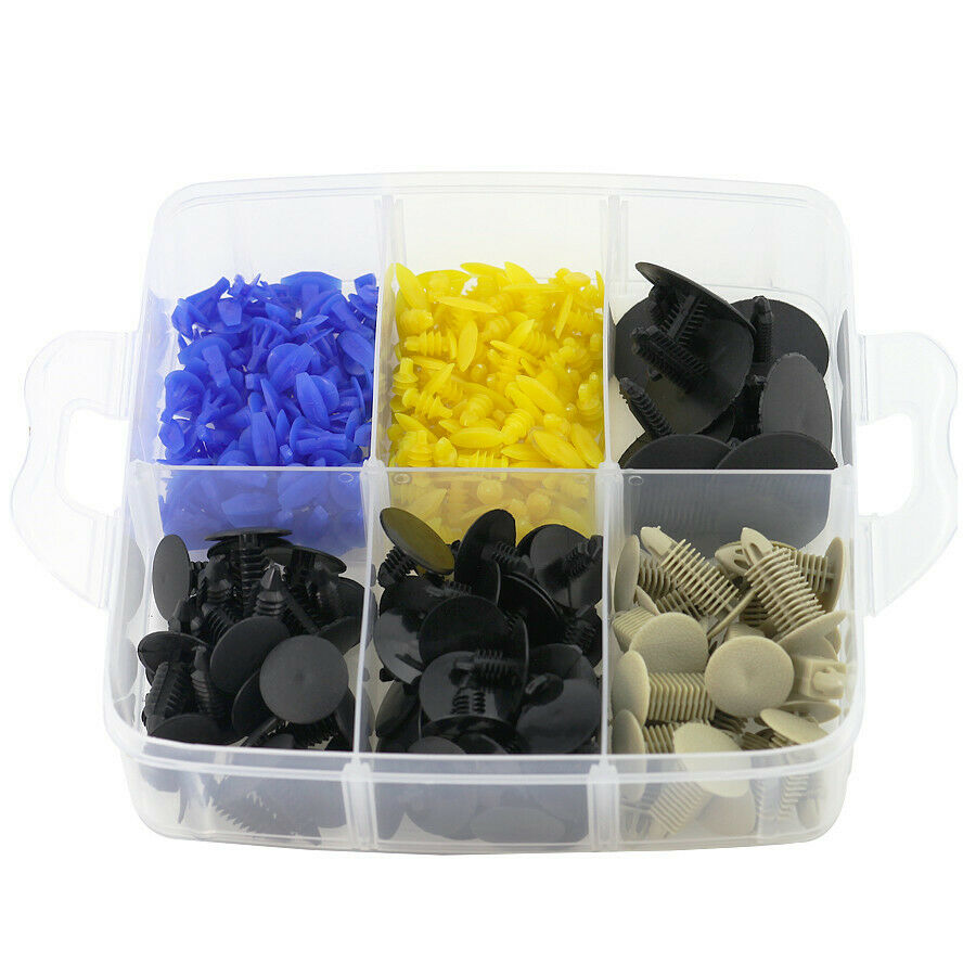 650PC Car Door Panel Trim Bumper Fender Fastener Push Rivet Clips Auto Fasteners