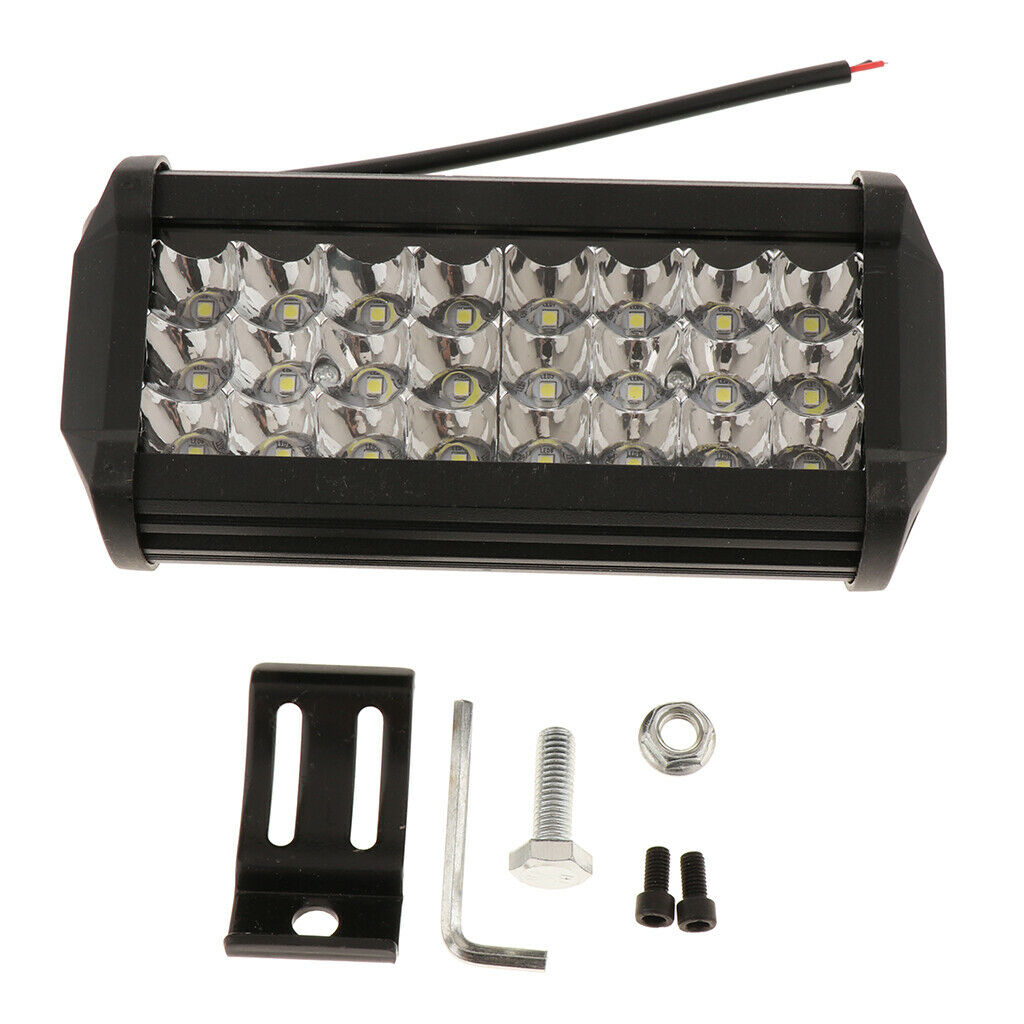 7" 72W 6000K 360LM LED Light Bar Driving Lights LED Work Lights Waterproof