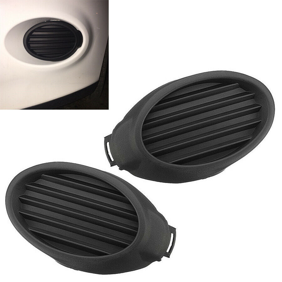 2x Front Fog Light Cover Vent Grille For Ford Focus 2012 2013 2014 Black ABS