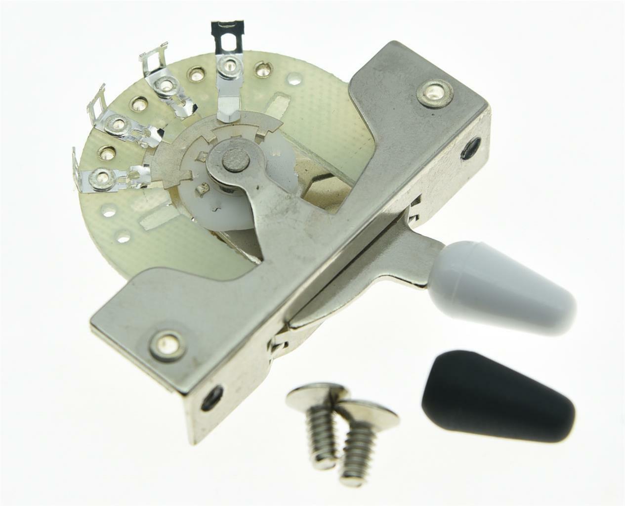 5 Way Guitar Pickup Selector Switch w/ Tips and Screws for Strat Tele Guitars