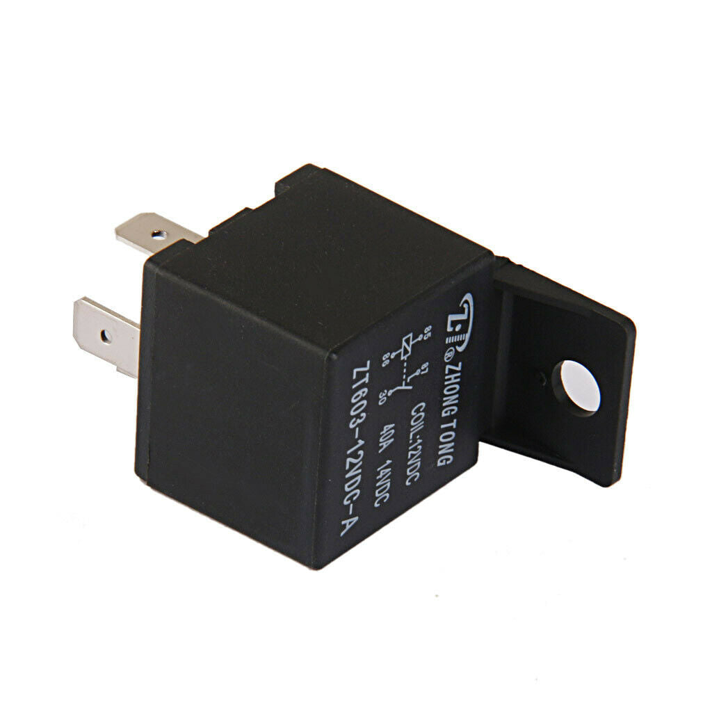 Automotive Relay, 4 Pin SPST Contact Arrangement, Quick Connect Terminal, 40