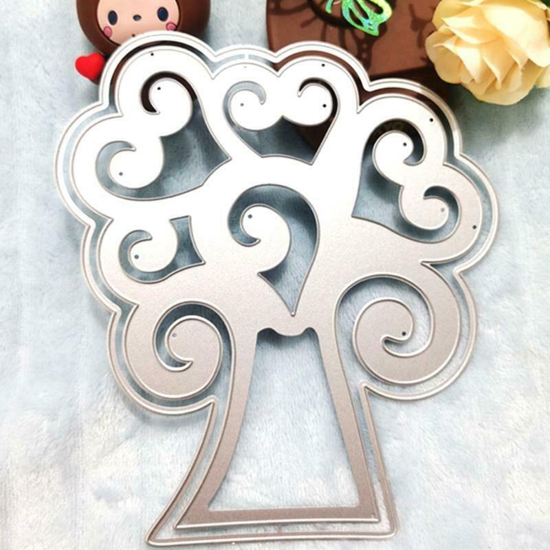 Valentine Heart Shape Tree Carbon Steel Cutting Dies DIY Scrapbooking Photo