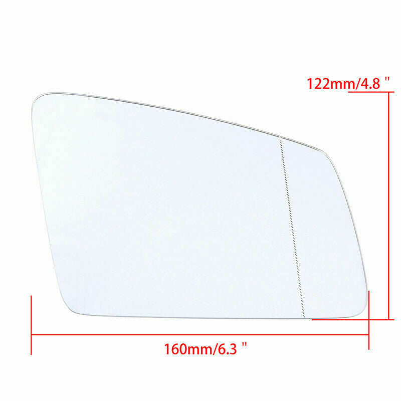 Right Side Mirror Glass Heated Passenger Side For Mercedes Benz W204 W212 W221