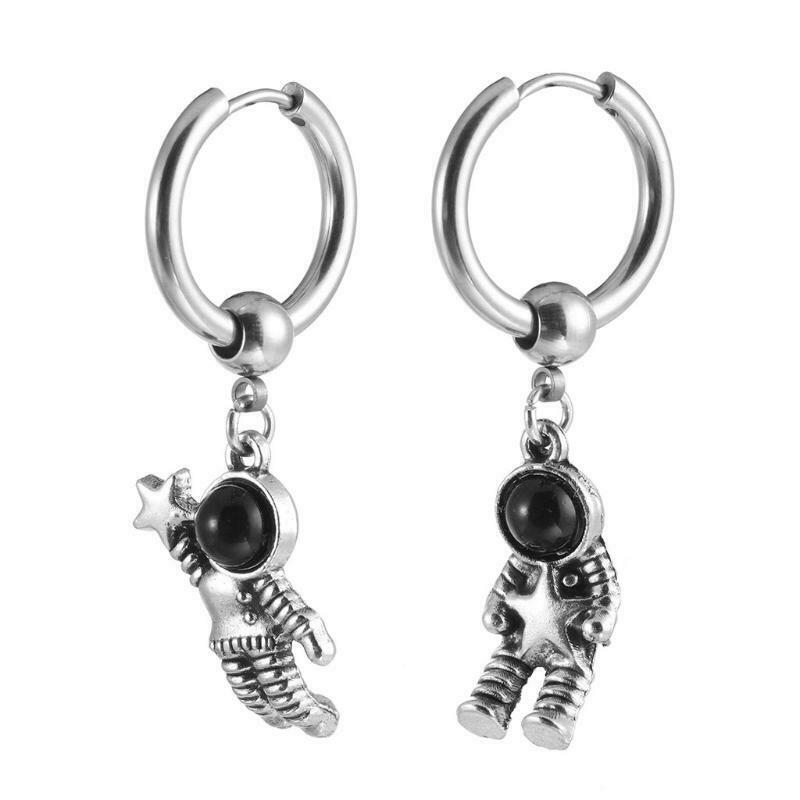 Astronaut Earrings Jewelry Decoration Cartoon Spaceman Earrings for Women Adults