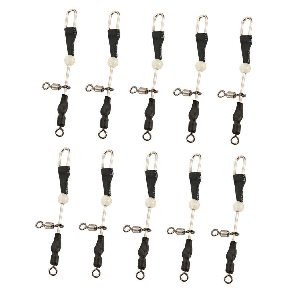 5/10pcs Fishing Rolling Swivels Connector Hook Line Connector 10 Pieces