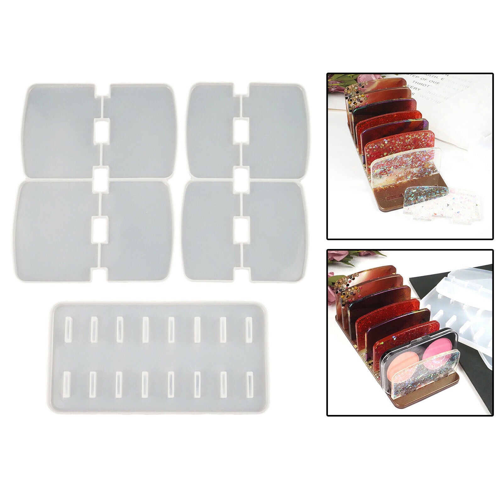 Makeup Organizer Molds Cosmetics Storage Moulds Eyeshadow Holder Crafts