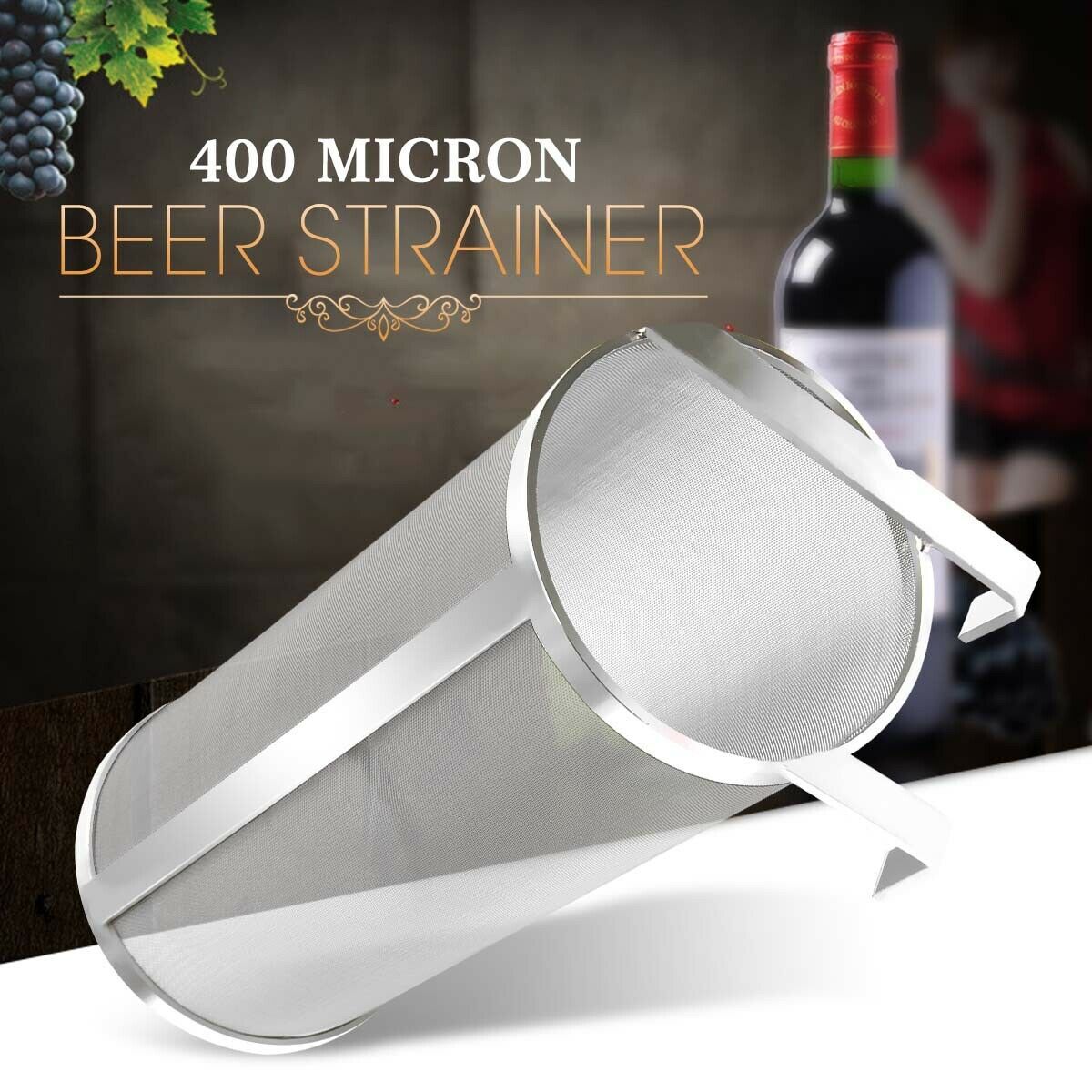 4x10'' Homebrew Beer Spider Stainless Strainer Wine Making Pellet Hop Filters