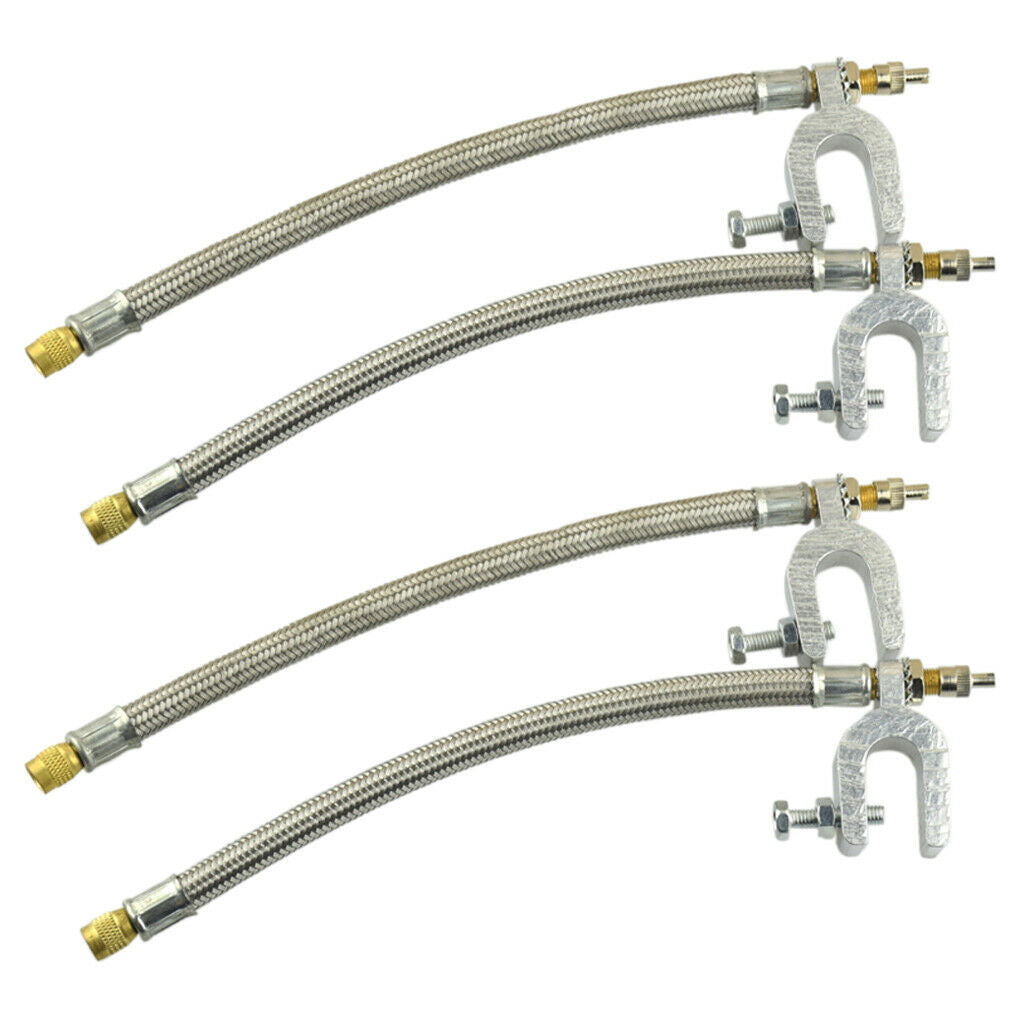Set of 4 - Wheel Tire Air Valve Stem Extention Extender Hose for Car RV SUV