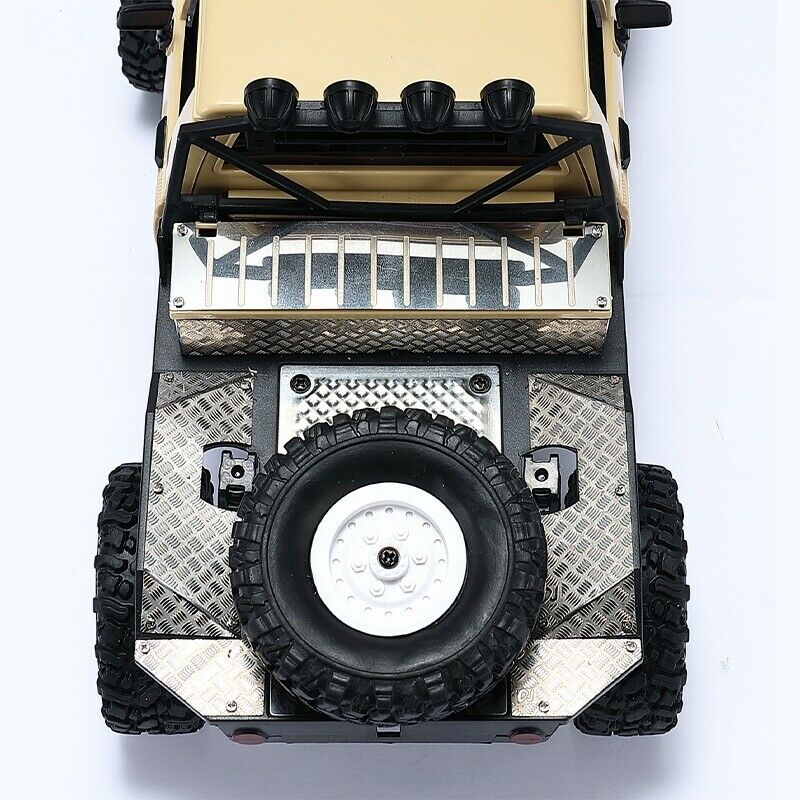 for WPL C14 Metal Rear Trunk Tool Box Decorative Board Anti-Slip Skid Plate Q8W7