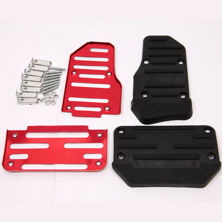 Universal Car Non-Slip Automatic Gas Brake Foot Pedal Pad Covers Accessories Red