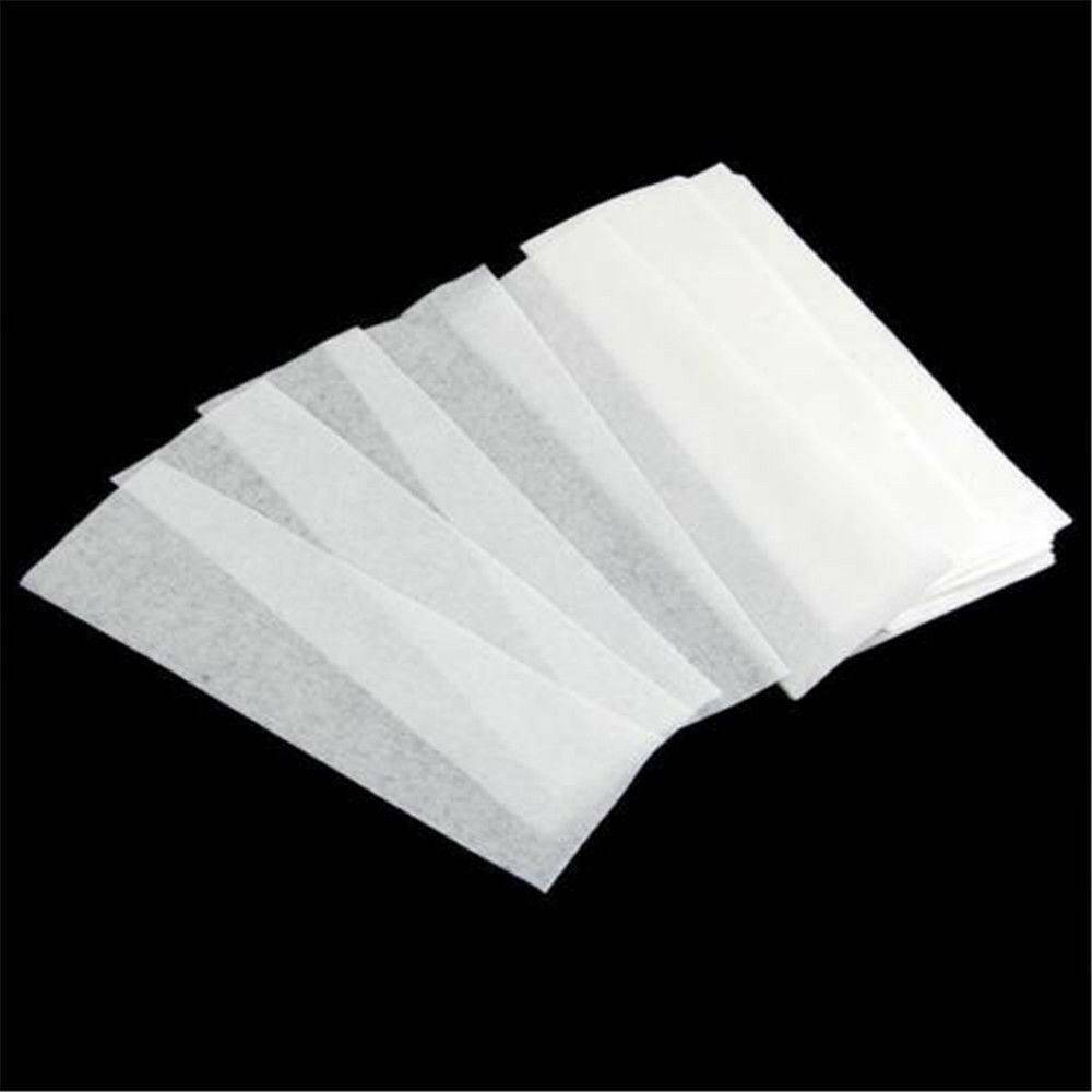 100 PCS Hair Removal Paper Depilatory Waxing Paper Strips Salon Spa Tool