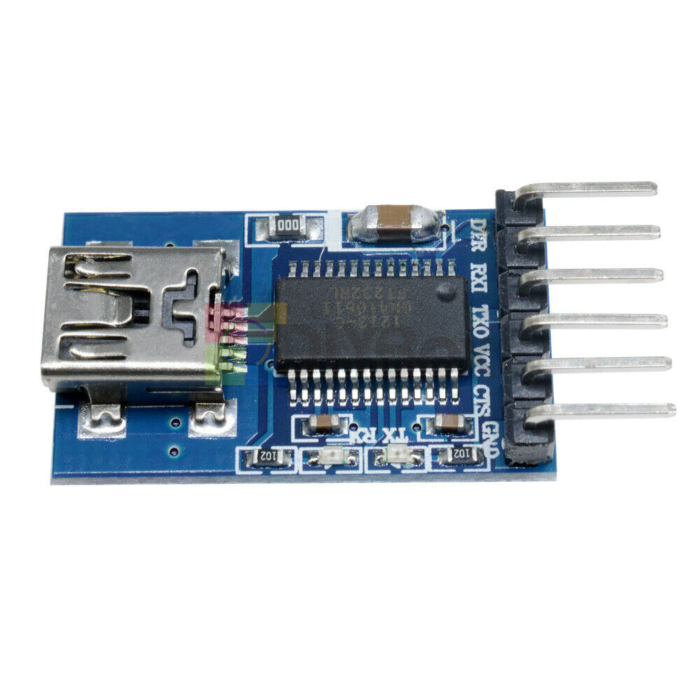 Lots 2PCS FT232RL USB to Serial Adapter Module Mini USB TO RS232 For Arduino