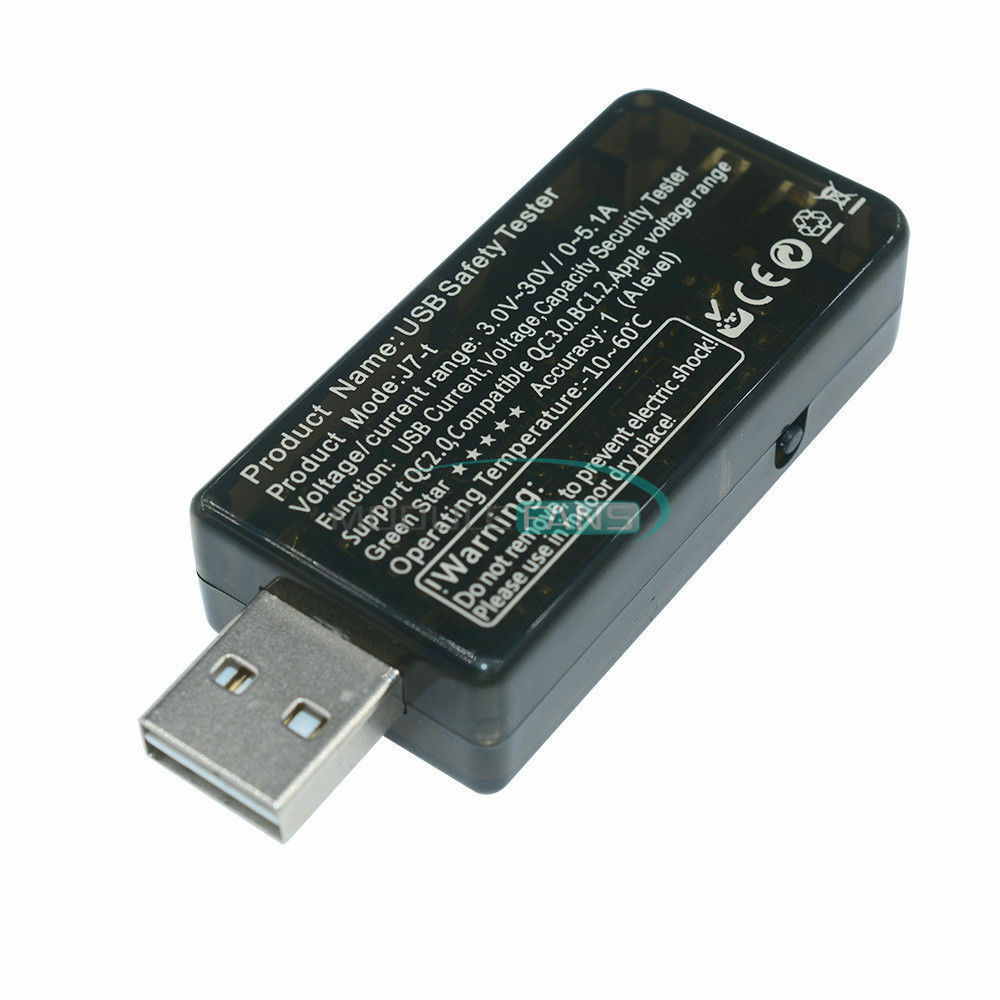 6 in 1 LCD USB Tester  Voltmeter Ammeter Power off Protection Battery Detector