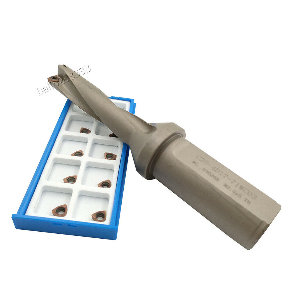 WPD-170-4D-C25 17mm U drill indexable drill+5PC WCMT030208 ZM1025 carbide insert