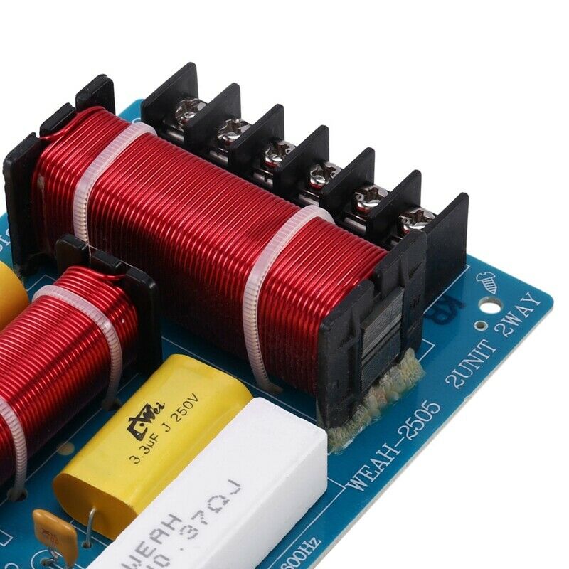 200W Speaker Crossover 2 Way High-Low 4-8 Ohm Frequency Divider for Speaker J1M2