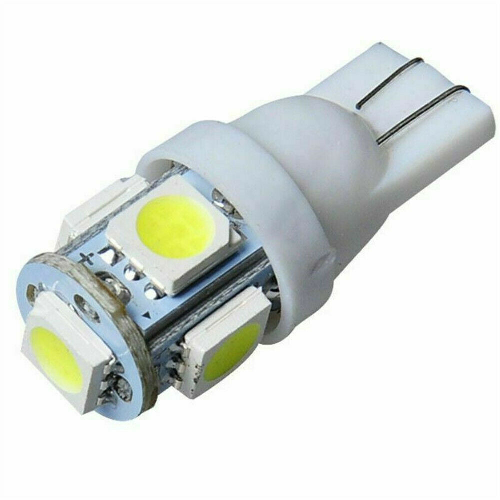 15pcs Car T10 White LED 5050 5smd Wedge Light Bulb Kits W5W 194 168 2825 158 192