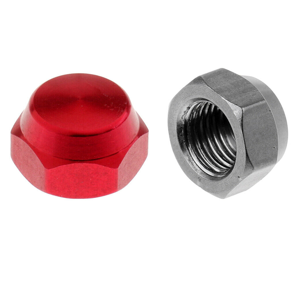2 Pieces of Baitcasting Reel Screw Nut (1 X Red, 1 X Gray)