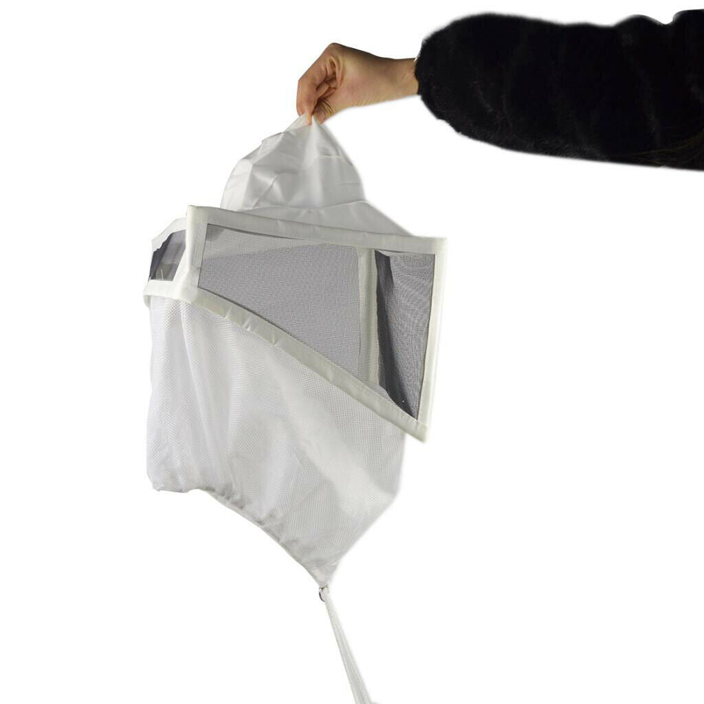 1x Beekeeping Bee Veils Round Hat Mosquito Fly Head Net Face Protection