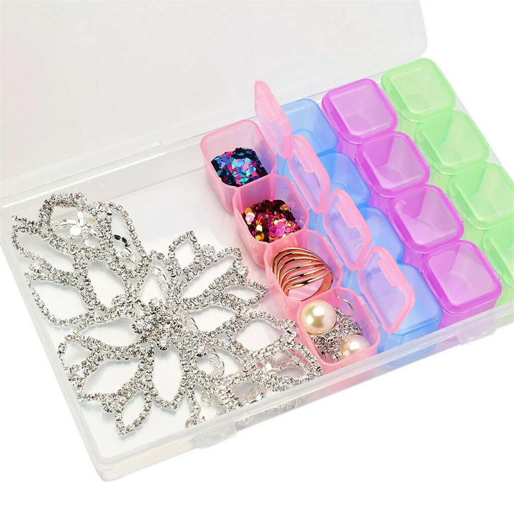 28 Compartments Transparent Sorting Box Storage Box Sorting Box for Storage