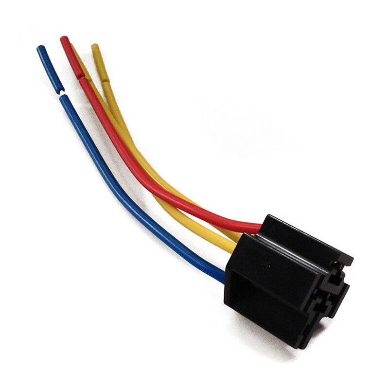 1X DC 12V Car SPDT Automotive Relay 5 Pin 5 Wires Harness Socket 30/40 Am.l8