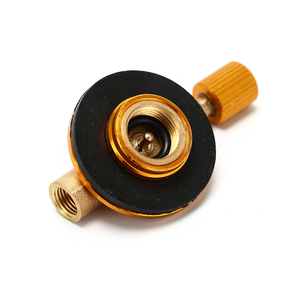 Camping Gas Stove Switching Charging Inflatable Valve Adapter for Flat Tan.l8
