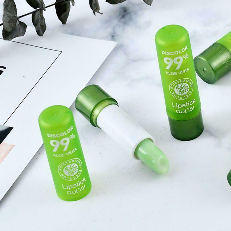 Aloe Essence Color Changing Lipstick Long Lasting Moisturizing Lip Balm