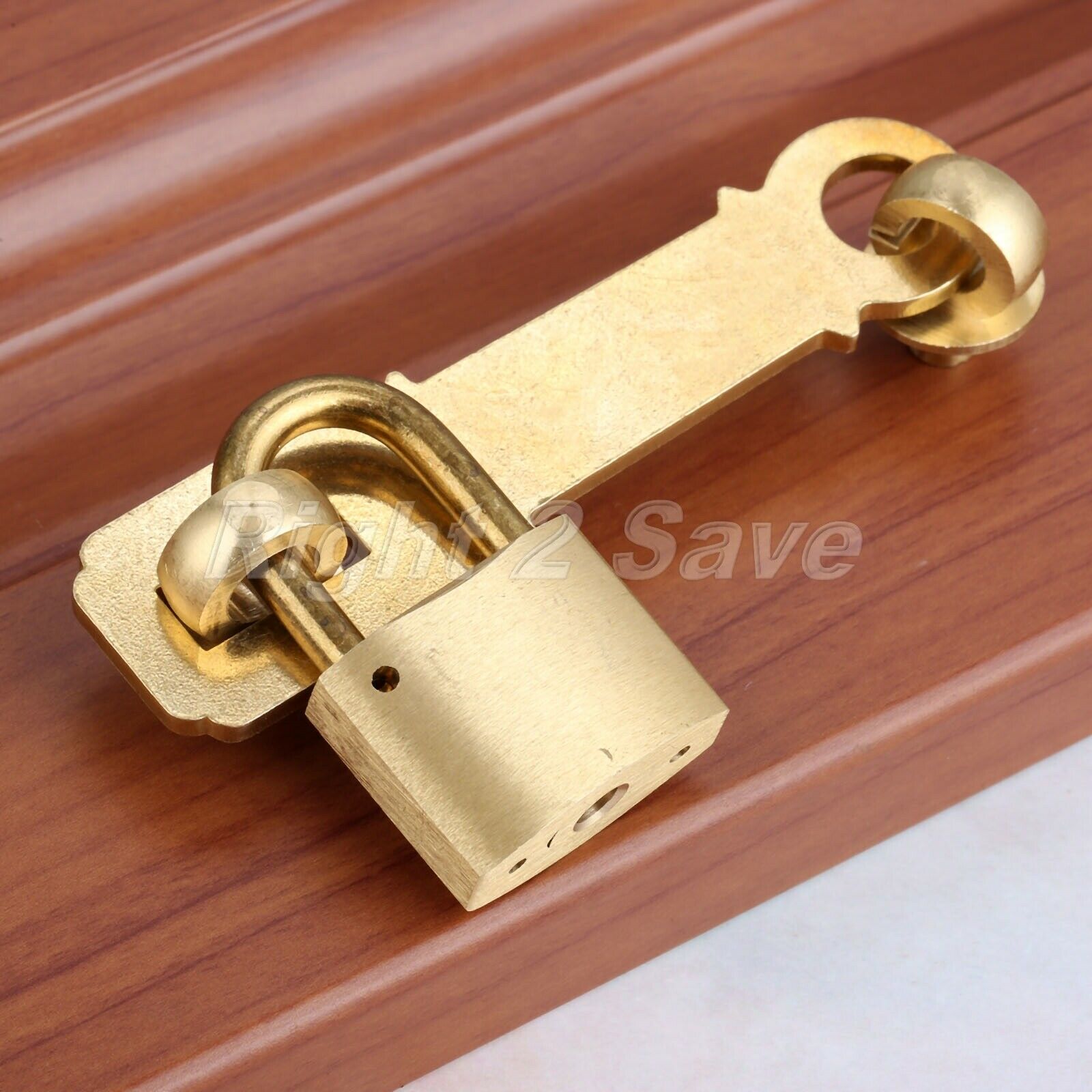Chinese Style Chic Home Office Cabinet Bolt Latch Buckle Guard Door Padlock Lock
