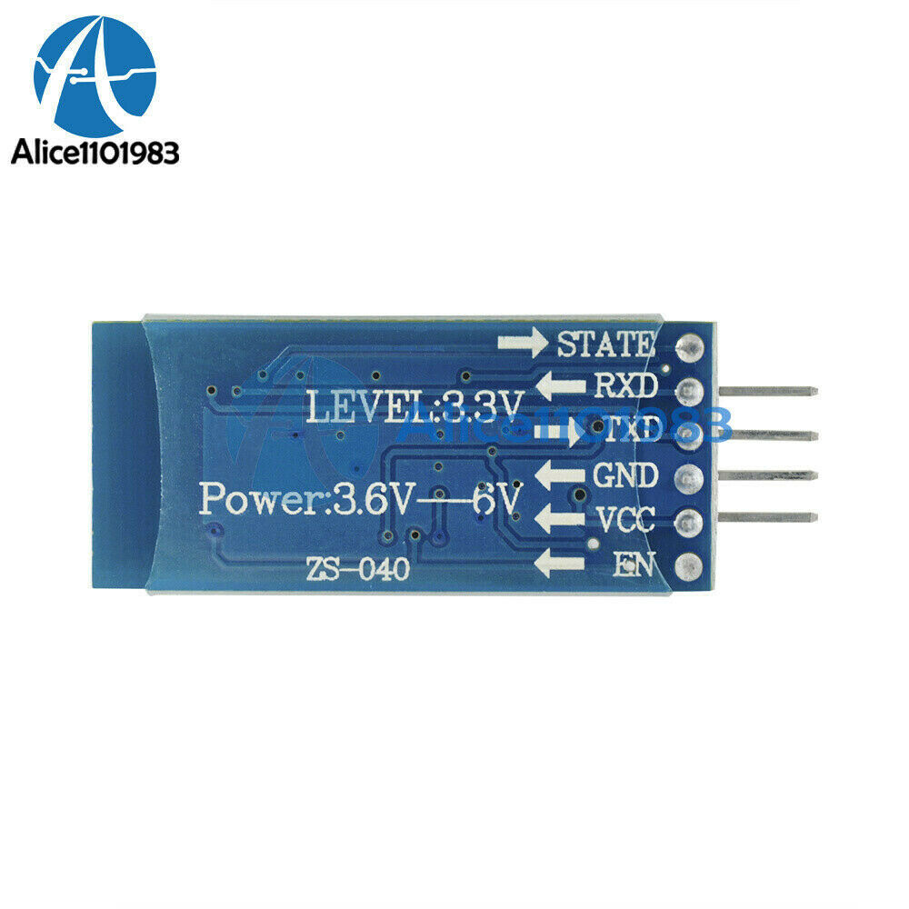 5PCS Wireless Serial 6 Pin Bluetooth RF Transceiver Module HC-05 RS232
