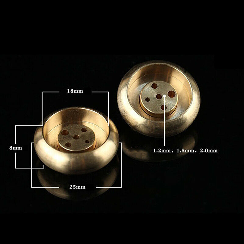 1pcs 5 Holes Mini Brass Incense Burner Incense Sticks Censer Holder Home .l8