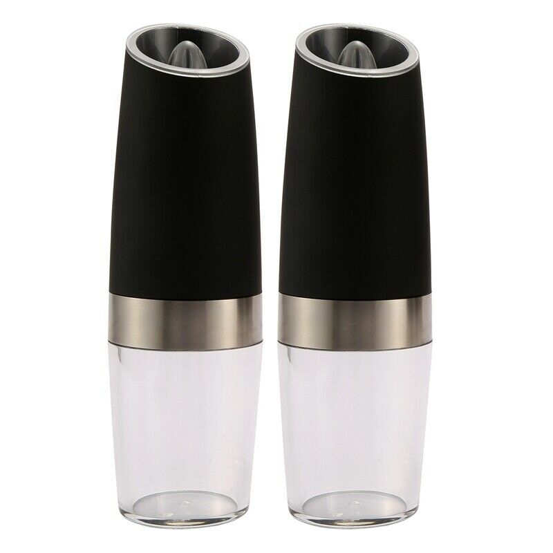 Premium Gravity Electric Salt and Pepper Grinder Set of 2 Battery Powered SaltJ6