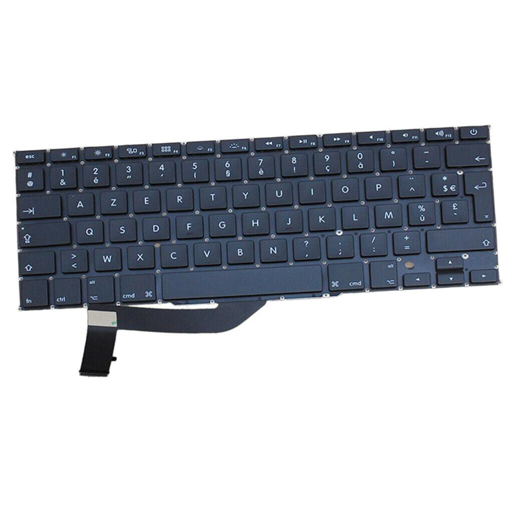 French Layout Keyboard Parts for MacBook Pro 15" A1398 MC975 With Backlit