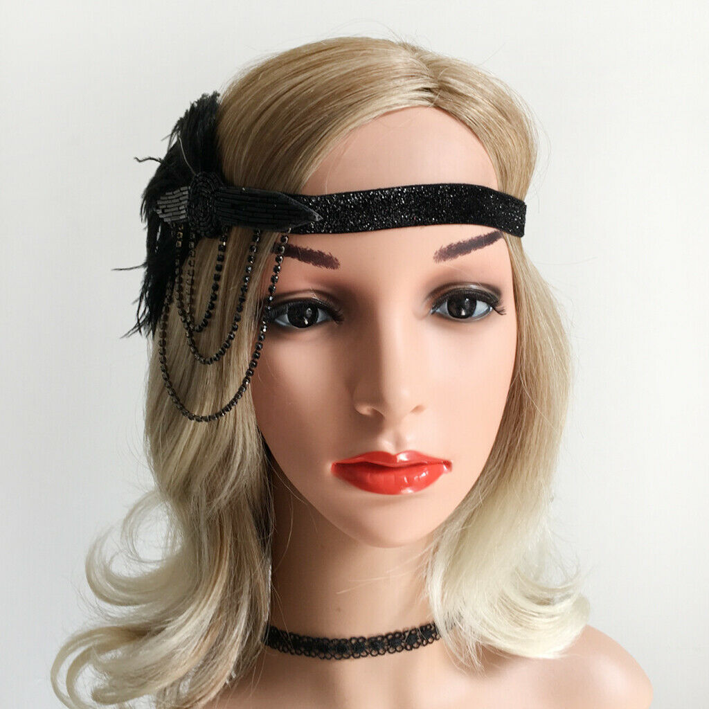 Handmade Beaded Headband Flapper  Headband 1920s Headpiece For Girls