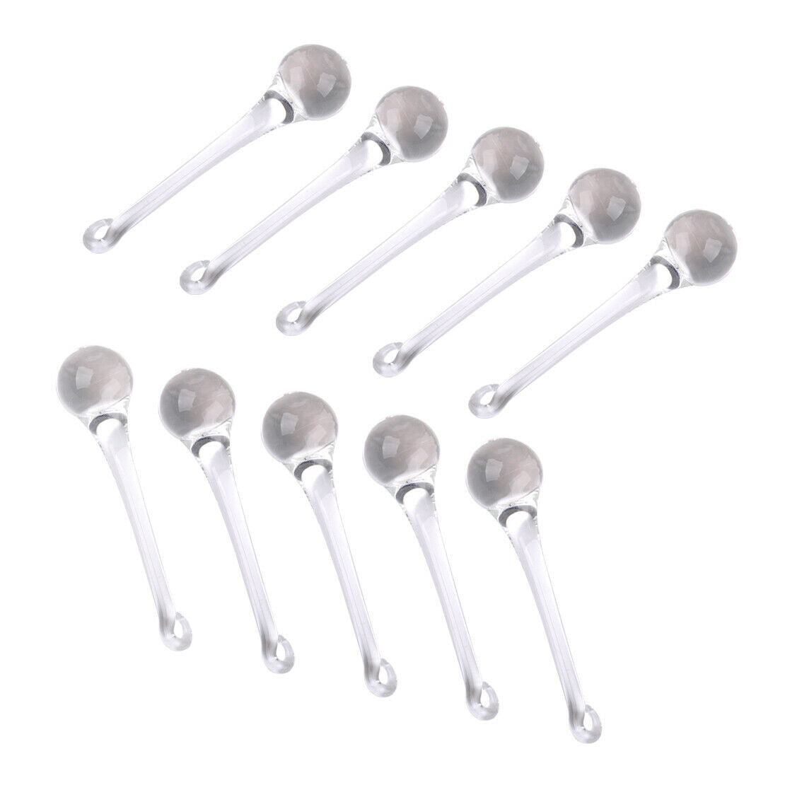 10pcs Clear Rain Drop Crystal Pendant Lighting Parts Lamp Chandelier Hanging An