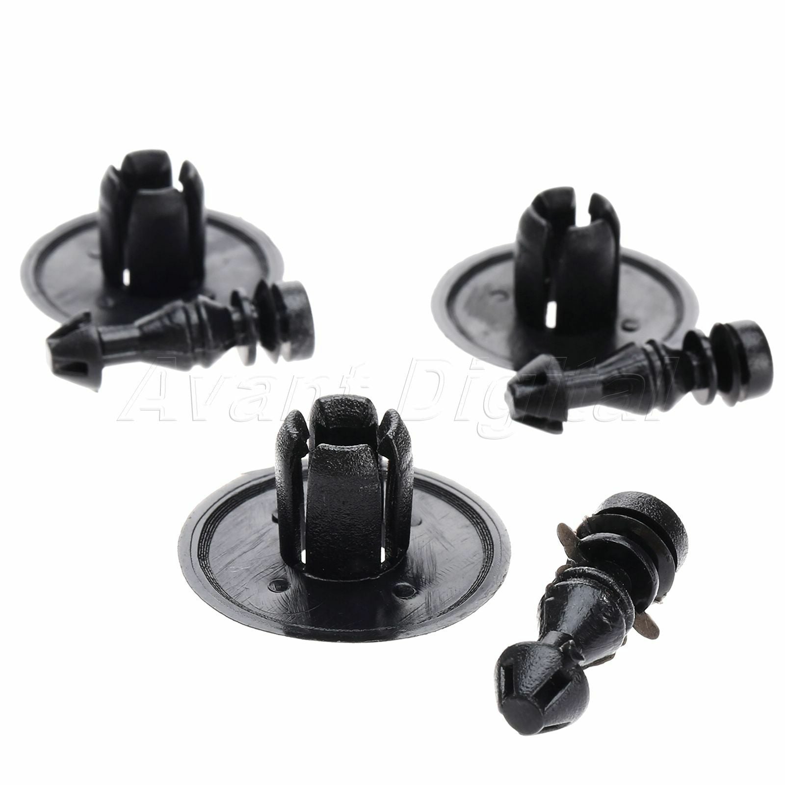 50 Black Nylon Door Trim Panel Clip Push Type Retainer For Chrysler 300M 2005-On