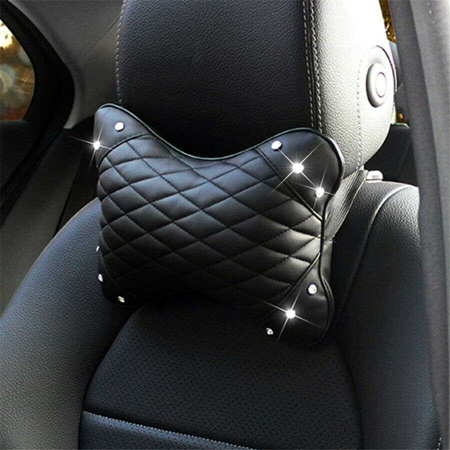 Space cotton car headrest pillow Hand made water-diamond decoration pillow pad