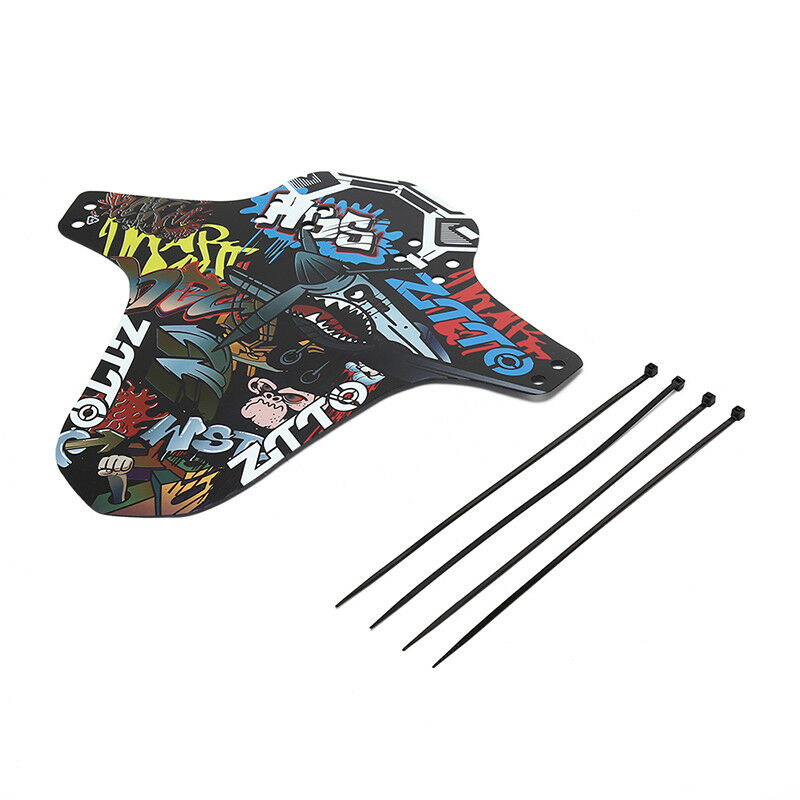 1pc Black Mountain Bike Fender Bicycle Front Rear Mudguard 26.5 x 27.5cm BDAU