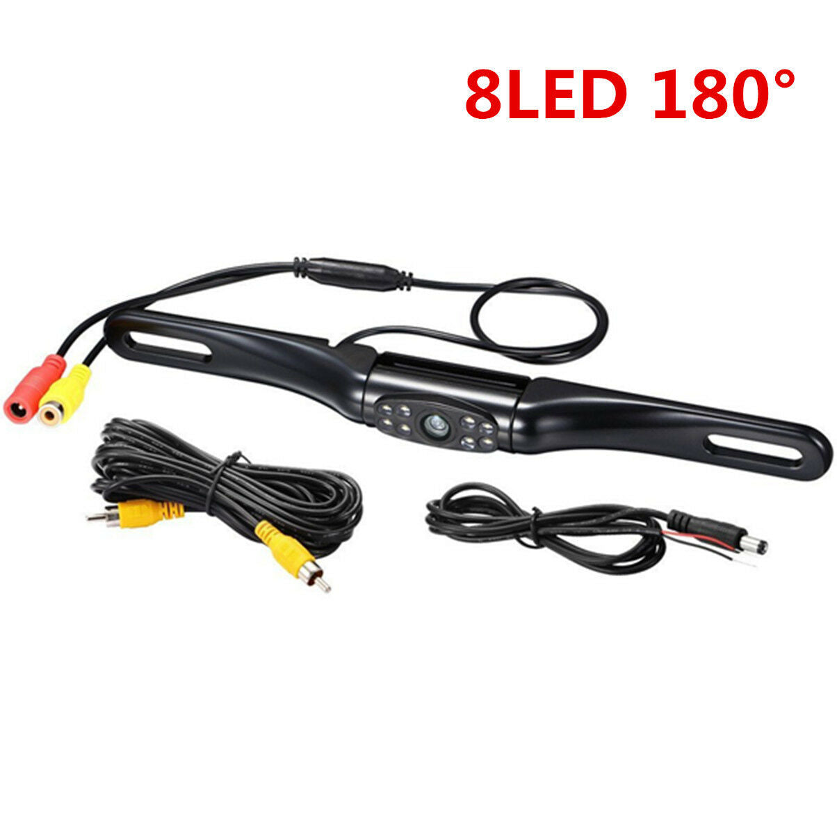 8LED 180Â° Car License Plate Rear View Backup Reverse Parking Camera