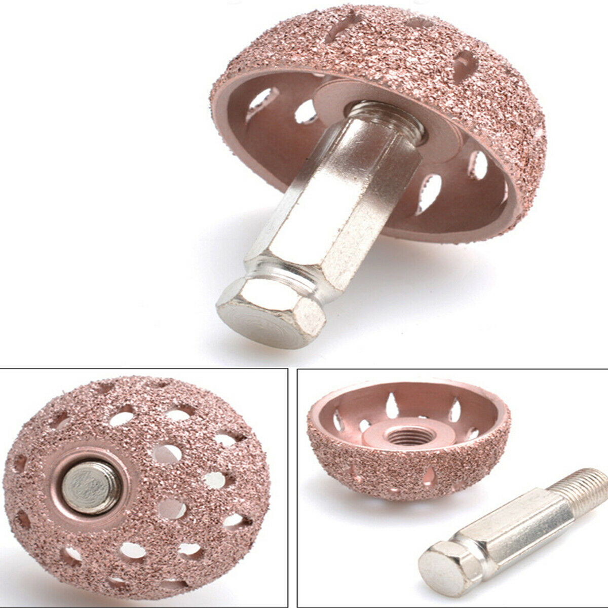 Car Tire Repair Grinding Head Tungsten Steel Rotary  Tools With Hex Linking Rod