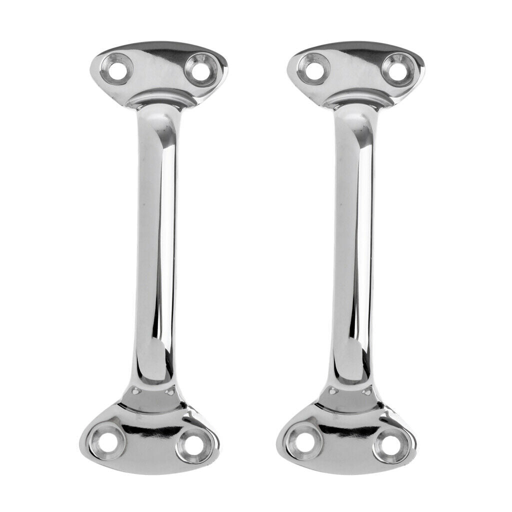 2Pcs Boat Transom Door Hatch Grab Handle Hand Rail 6" Marine Stainless Steel