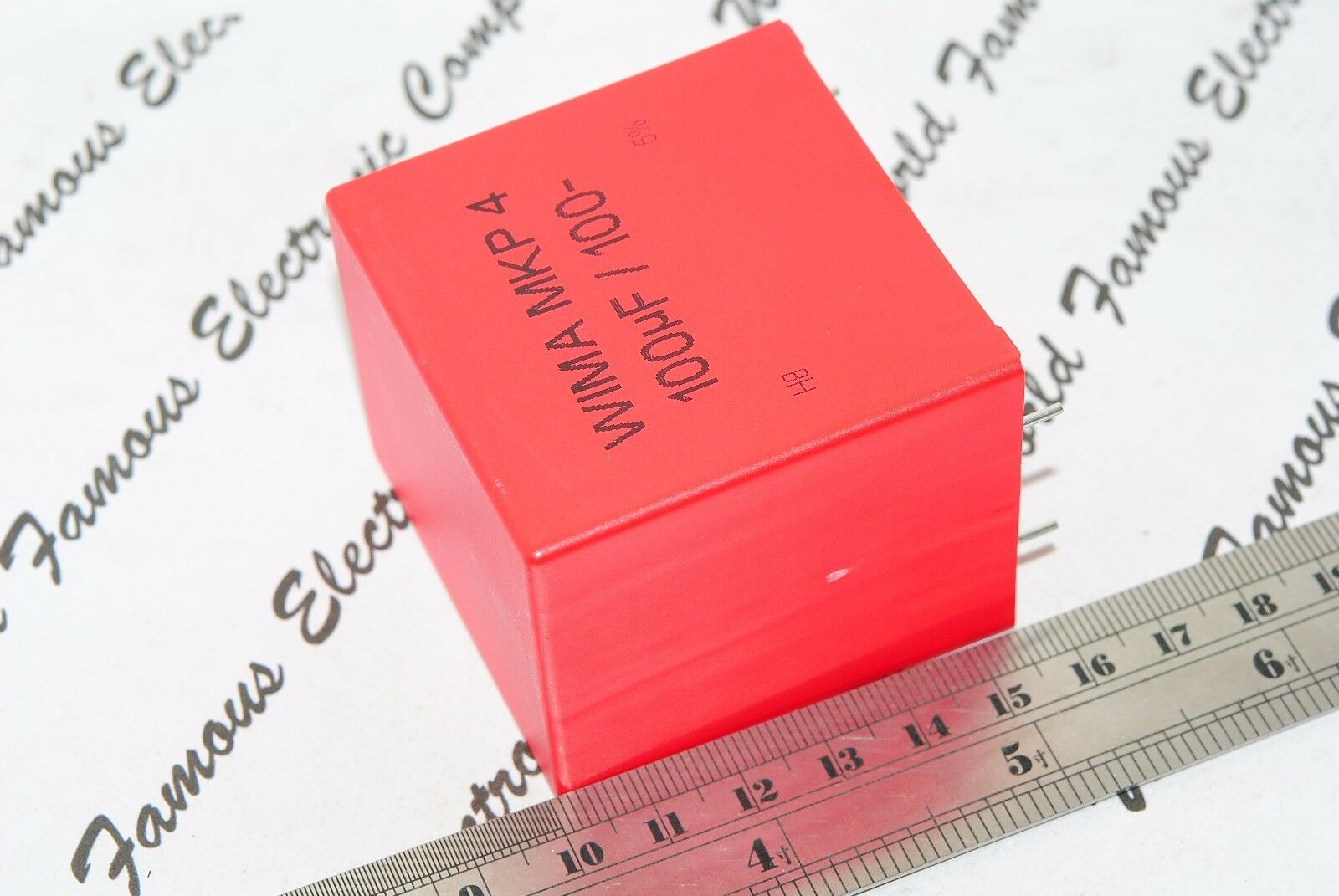 1pcs - WIMA MKP4 100uF (100µF) 100V 5% 4-Pin pitch:52.5mm Capacitor