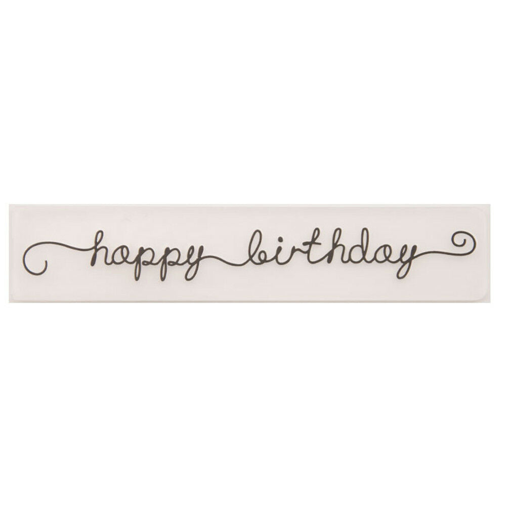 happy birthday Embossing folders Plastic Embossing Folder For Scrapbook ca.l8