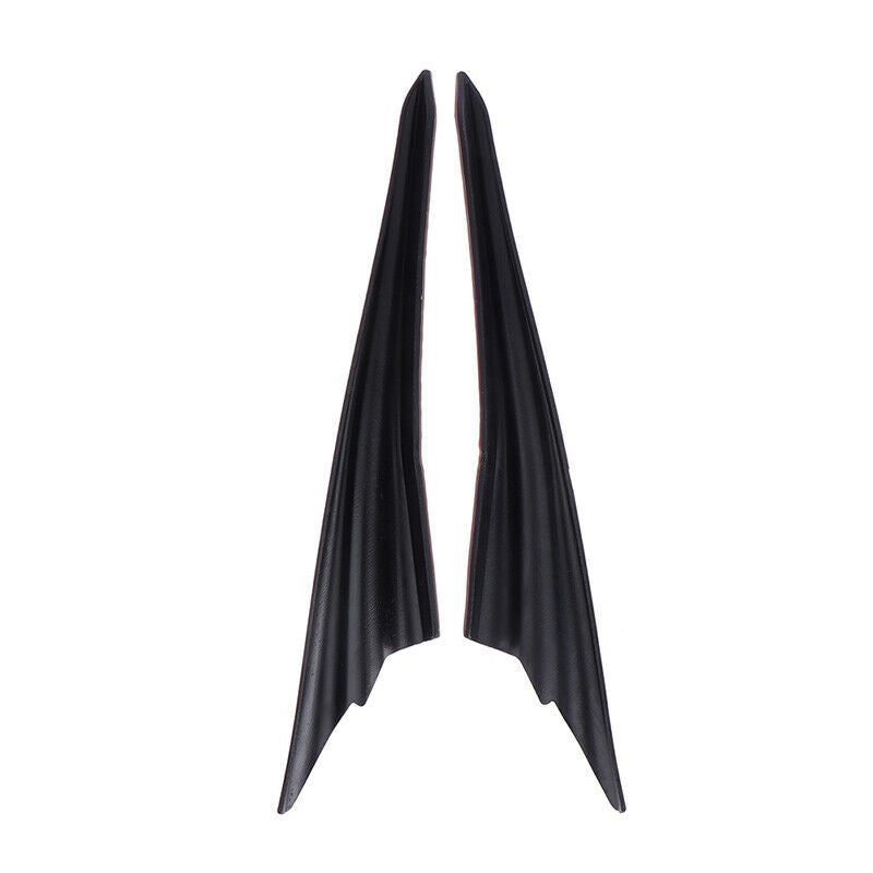 2Pcs Universal Car Front Bumper Lip Rubber Fin Splitter Spoiler Body Stic.l8