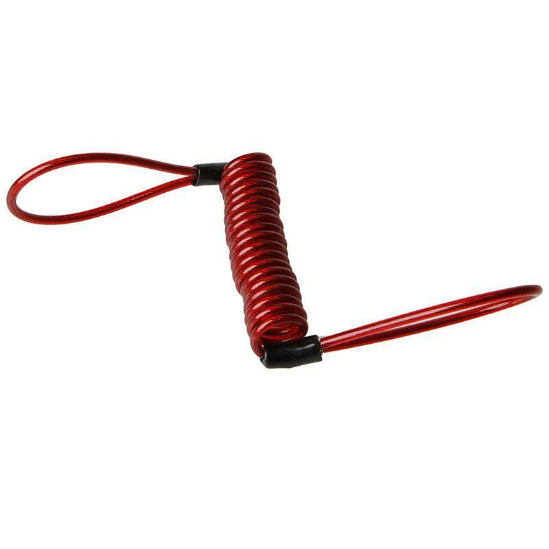 Bike Motorcycle Scooter Alarm Disc Lock Security Spring Reminder Cable Strong