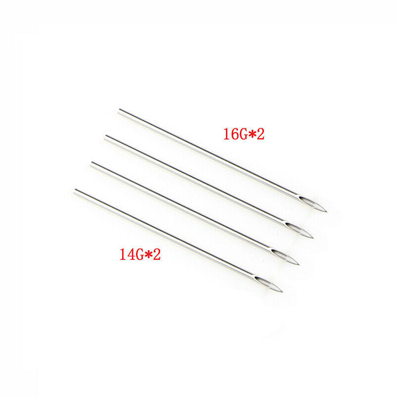 Pofessional Piercing Kit 14G 16G Belly Navel Ring Body Nose Lip Piercing .l8