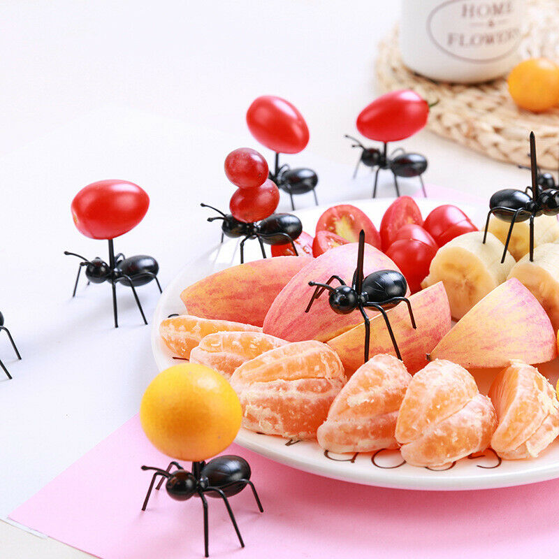 Mini Ant Fruit Fork Plastic Cake Dessert Forks Tableware For Party Decora.l8