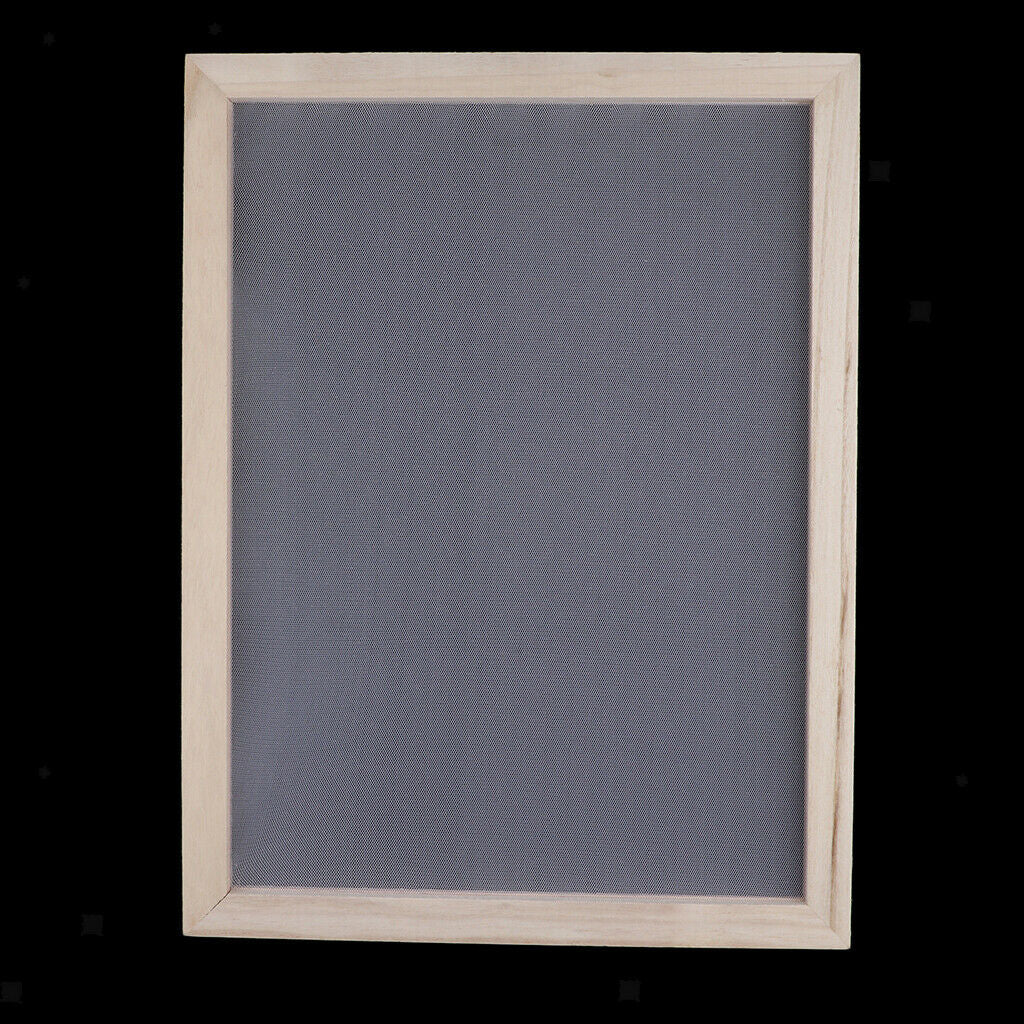 2x Mixed Wooden Paper Making Mould Frame Screen for Paper Recycling Art DIY