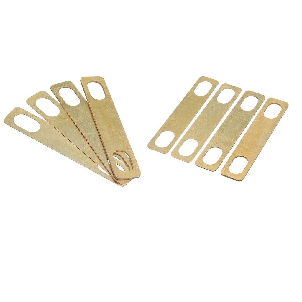 8 pcs Neck Shims for Guitar Made of Brass for Bolt-on Neck
