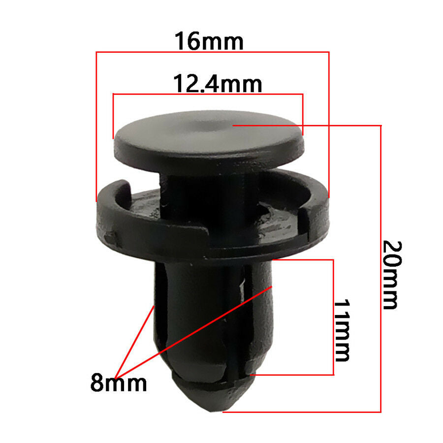 150Pcs Auto Body Fender Bumper Retainer Push Pin Fastener Clips Plastic Rivets