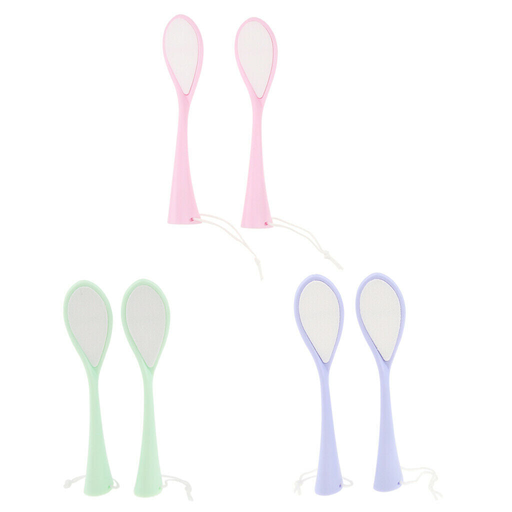 2 Pcs Foot Files Double Sided Foot Rasps Hard Deed Skin Callus Remover - Pink,